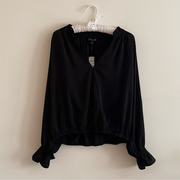 Banana Republic Ruffle-Neck Wrap Blouse - Picture 2 of 5